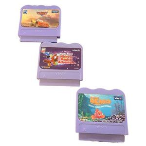 VTech V Smile Disney Pixar Nemo, Mickey Mouse & Cars Games, Set of 3